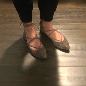 Steve Madden Suede Criss Cross Ballet Flats!
